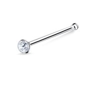Round Stone Nose Bone Stud NSKD-764 